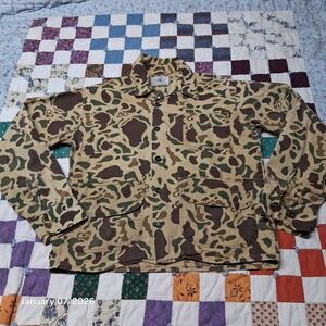Vintage Black Sheep Camo Hunting Shirt‎ Mens Size Small Button Up 60s 70s